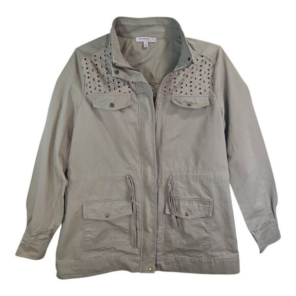 Blu Pepper Vintage Lightweight Tan Eyelet Jacket Size M - Picture 1 of 9